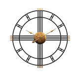 1pcs Retro Metal Mute Wall Clocks