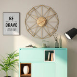 Unique Nordic Iron Art Hanging Wall Clock