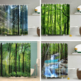 3d green Shower Curtain