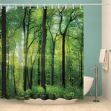 3d green Shower Curtain