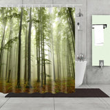 3d green Shower Curtain