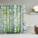 3d green Shower Curtain