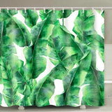 Green Potted Plants Shower Curtain