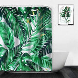 Green Potted Plants Shower Curtain