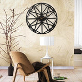 Metal Wall Clock Wrought Iron