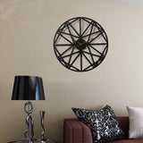 Metal Wall Clock Wrought Iron