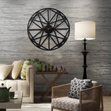 Metal Wall Clock Wrought Iron