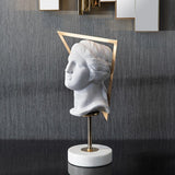 Metal Frame Ceramic Sculpture