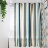 Beautiful Green Striped Shower Curtain