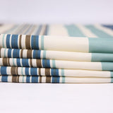 Beautiful Green Striped Shower Curtain