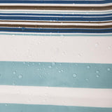Beautiful Green Striped Shower Curtain