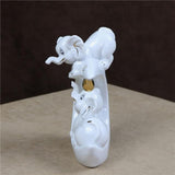 Crescent Couple Elephant Sculpture