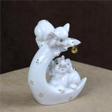 Crescent Couple Elephant Sculpture