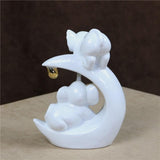 Crescent Couple Elephant Sculpture