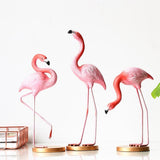 Miniatures Decoration Pink Flamingo Sculpture