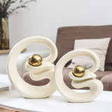 Moder Gold Ceramic Sculpture