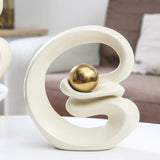 Moder Gold Ceramic Sculpture