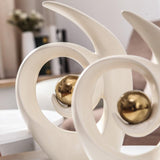 Moder Gold Ceramic Sculpture