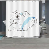 Bear Bathroom Shower Curtain