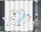 Bear Bathroom Shower Curtain