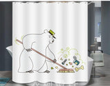 Bear Bathroom Shower Curtain